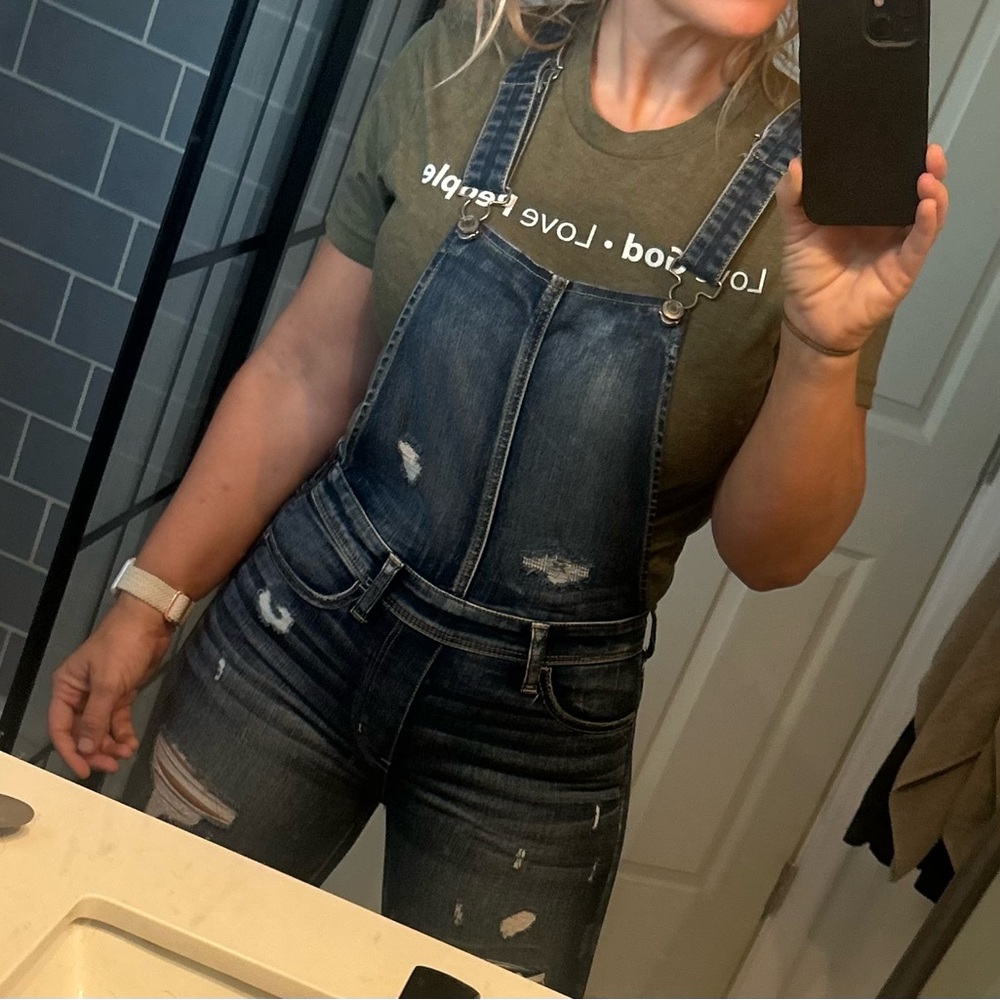 American Eagle Women's Blue Denim Overalls